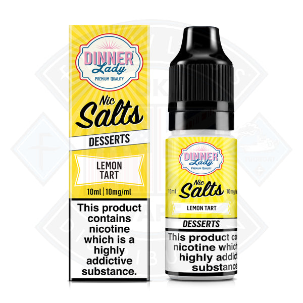 Dinner Lady Nic Salt Desserts Lemon Tart 10ml Flawless UK Vape