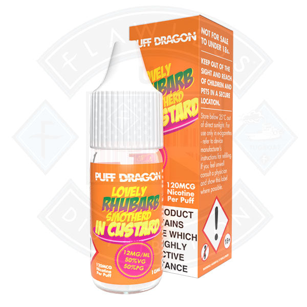 Rhubarb and Custard eLiquid by Puff Dragon Flawless UK Vape