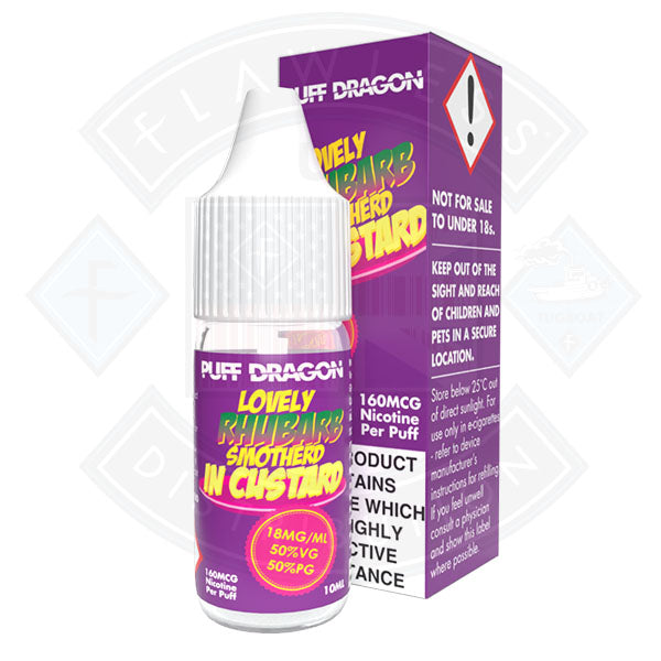 Rhubarb and Custard eLiquid by Puff Dragon Flawless UK Vape