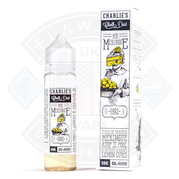 Charlie's Chalkdust Mr Meringue 1982 Meringue Atop Pool Lemon Curd  50ml 0mg shortfill e-liquid