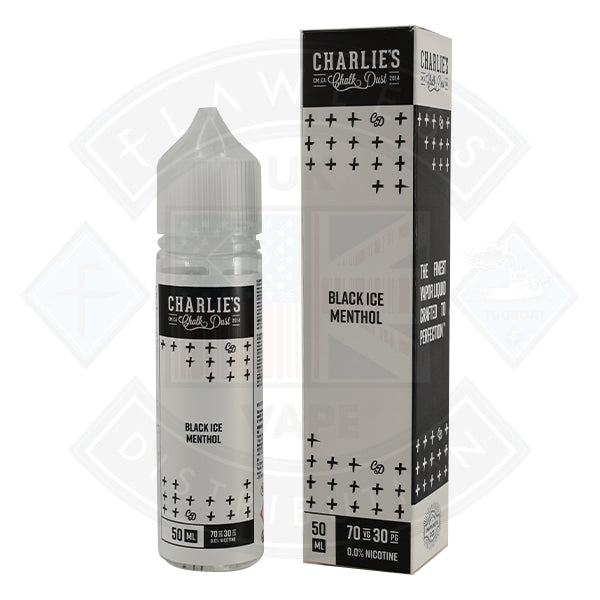 Charlie's Chalkdust White Label - Black Ice Menthol 50ml 0mg shortfill e-liquid