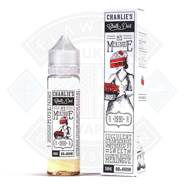 Charlie's Chalkdust Ms Meringue 1991 Strawberry Meringue  50ml 0mg shortfill e-liquid