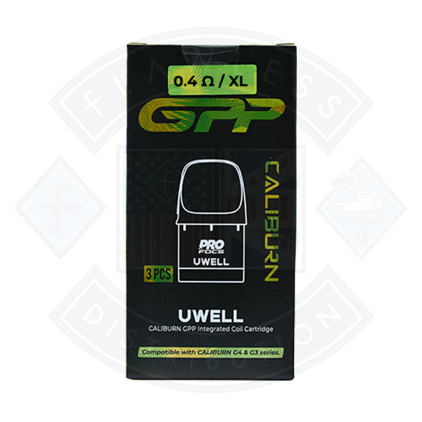 Uwell CALIBURN GPP Integrated Coil Cartridge Pods Side Refill/ 3 Pack   Flawless UK Vape Distribution Ltd