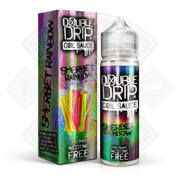 Double Drip Sherbet Rainbow 0mg 50ml Shortfill E liquid