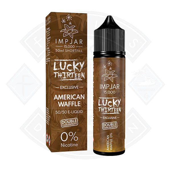 IMP JAR X Lucky 13 - American Waffle  50ml 0mg Shortfill E-Liquid