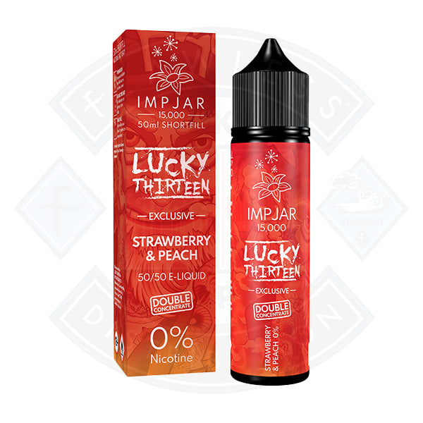 IMP JAR X Lucky 13 - Strawberry Peach 50ml 0mg Shortfill E-Liquid