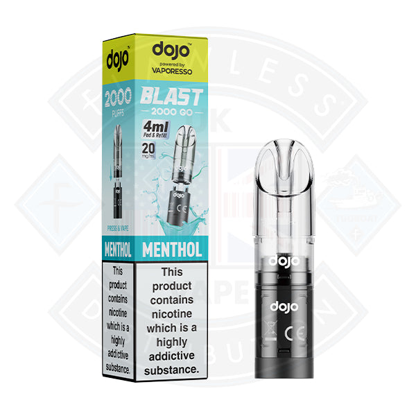 Vaporesso  DOJO BLAST 2000 GO Transparent POD (20mg）