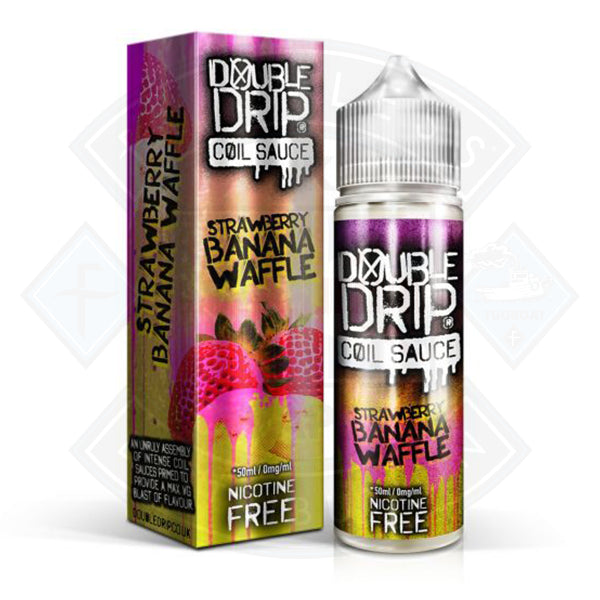 Double Drip Strawberry Banana Waffle 0mg 50ml Shortfill