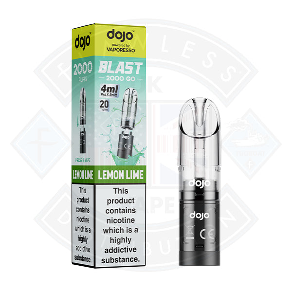 Vaporesso  DOJO BLAST 2000 GO Transparent POD (20mg）