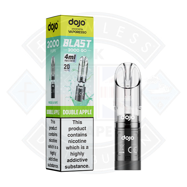 Vaporesso  DOJO BLAST 2000 GO Transparent POD (20mg）