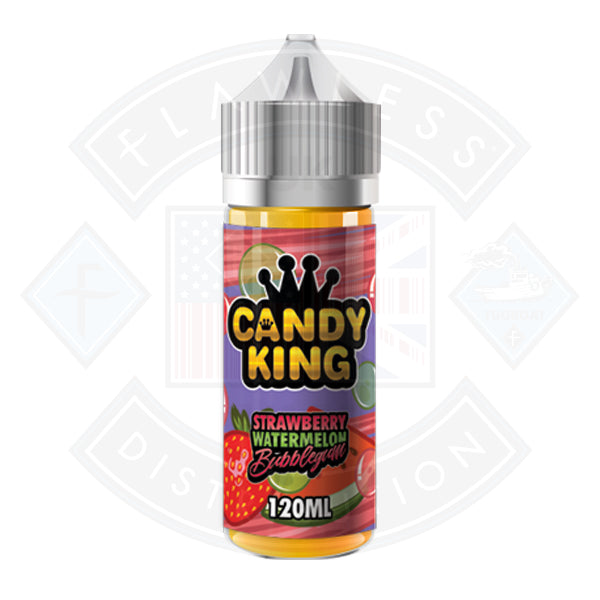 Candy King Strawberry Watermelon Bubblegum 0mg 100ml Shortfill