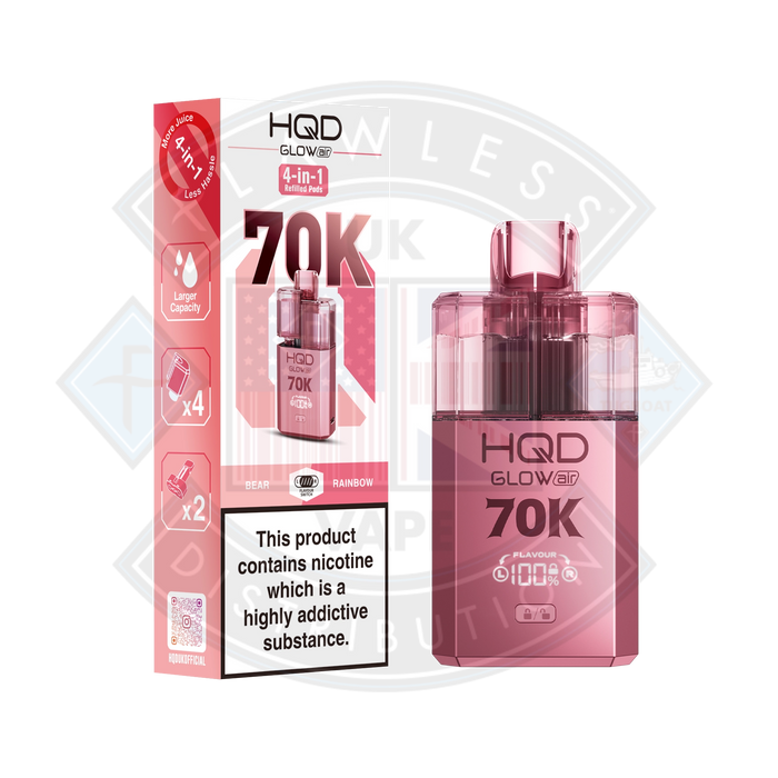 HQD Glow Air 70K Prefilled Pod Kit