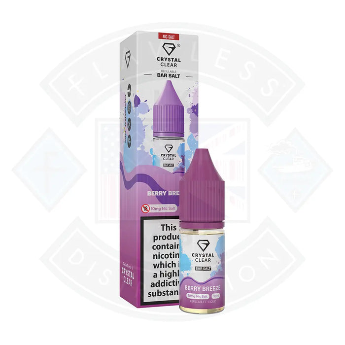 Crystal Clear Bar (10mg) Nic Salts 10ml