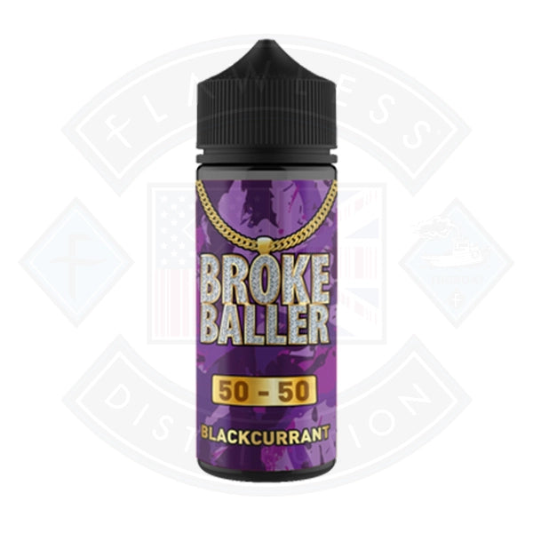 Broke Baller Blackcurrant 0mg 80ml Shortfill E-Liquid