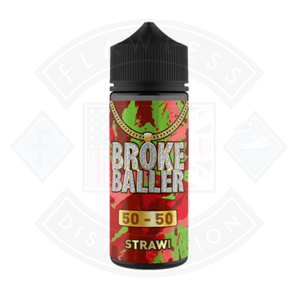 Broke Baller Strawi 0mg 80ml Shortfill E-Liquid