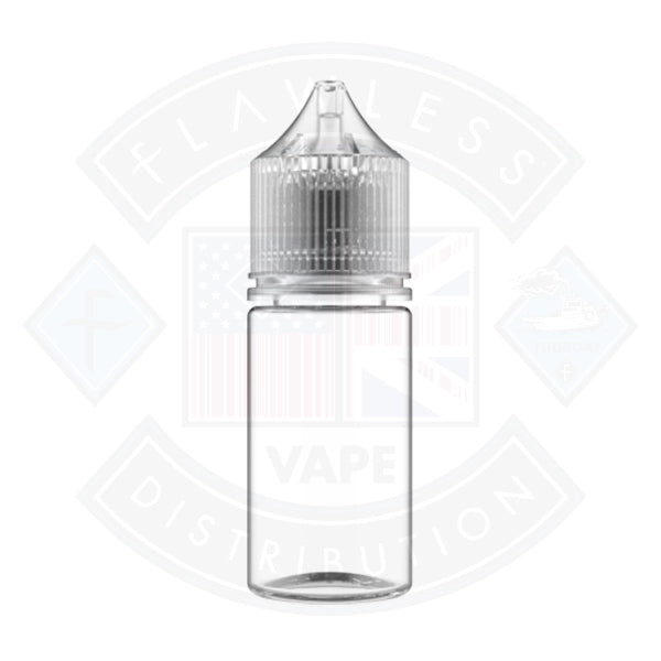 Chubby Gorilla 30ml Stubby Clear Transparent Bottle with Clear Top