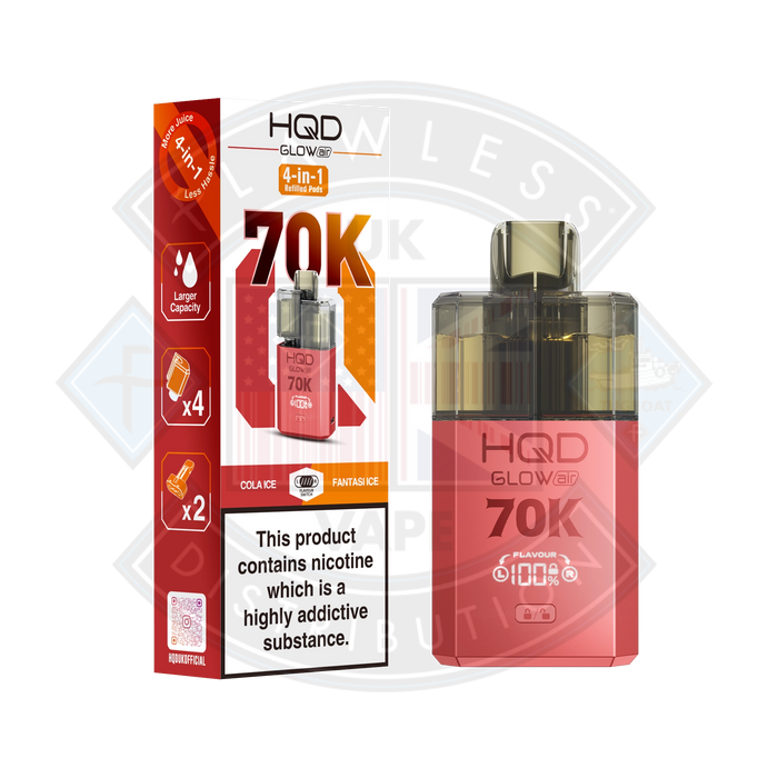 HQD Glow Air 70K Prefilled Pod Kit