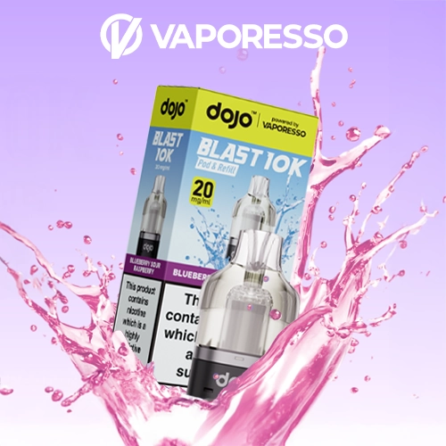 Vaporesso Buy 20 DOJO Blast Pods 10k and 30k (10mg, 20mg) Get 3 DOJO 30k Kit Free