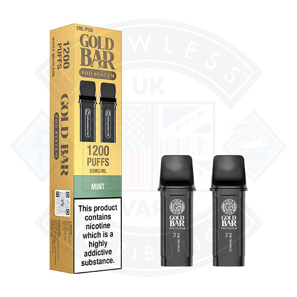 Gold Bar Reload Prefilled Pods 2packs