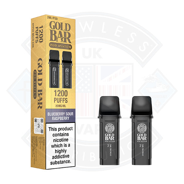 Gold Bar Reload Prefilled Pods 2packs