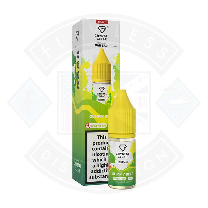 Crystal Clear Bar (10mg) Nic Salts 10ml