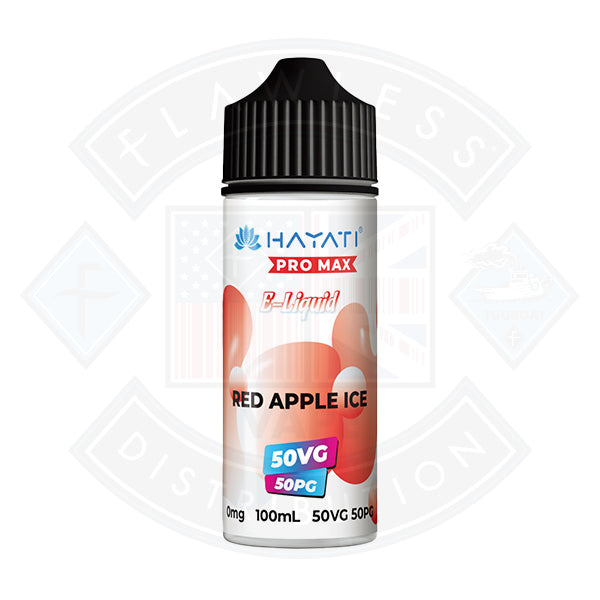 Hayati Pro Max 50/50 - Red Apple Ice 0mg 100ml Shortfill Flawless UK Vape Distribution Ltd Hayati Pro Max 50/50 - Red Apple Ice 0mg 100ml Shortfill Flawless UK Vape Distribution Ltd