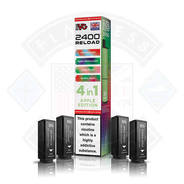 2400 reload ivg IVG 2400 Reload 4in1 Prefilled Pods — Flawless UK Vape Distribution Ltd