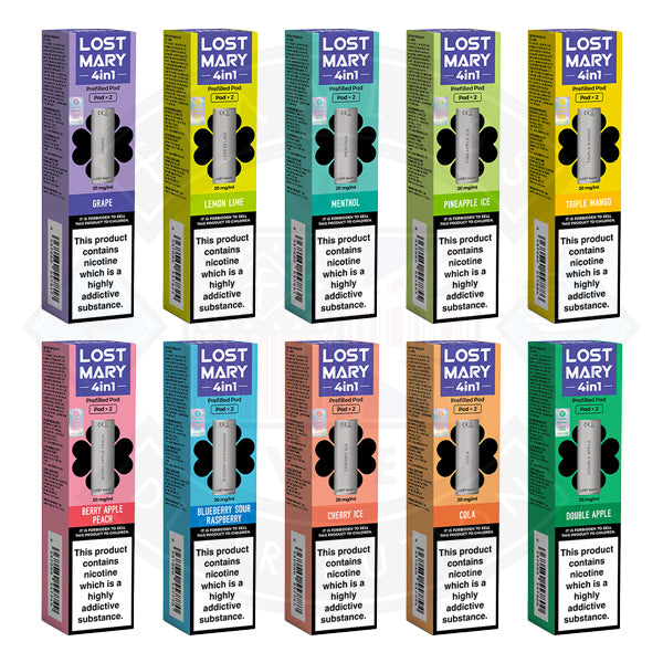 Lost Mary 4 in 1 Prefilled Pod 2pack Flawless UK Vape Distribution Ltd Lost Mary 4 in 1 Prefilled Pod 2pack Flawless UK Vape Distribution Ltd
