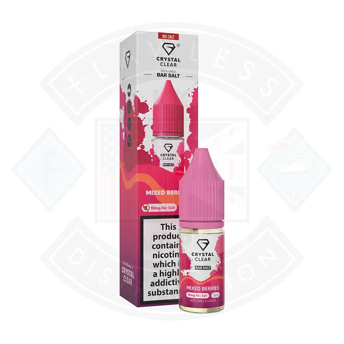 Crystal Clear Bar (10mg) Nic Salts 10ml