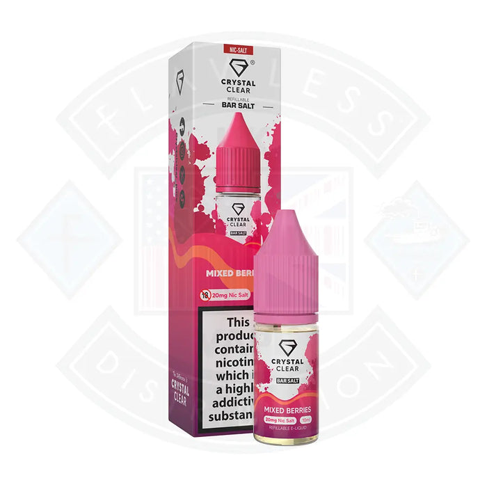 Crystal Clear Bar (20mg) Nic Salts 10ml