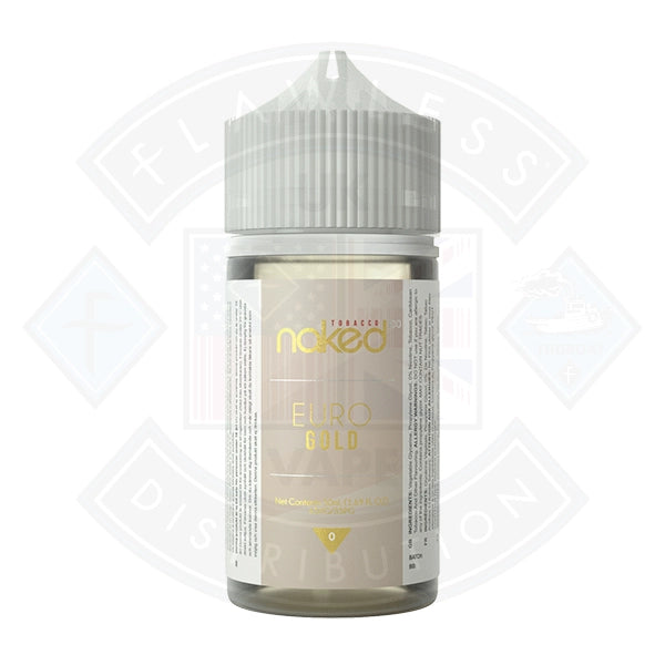 Naked - Euro Gold 0mg 50ml Shortfills