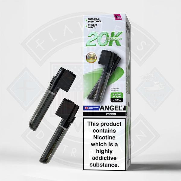 Vapes Bars Angel 20K Prefilled Vape Pods + Refill Container Flawless UK Vape Distribution Ltd Vapes Bars Angel 20K Prefilled Vape Pods + Refill Container Flawless UK Vape Distribution Ltd