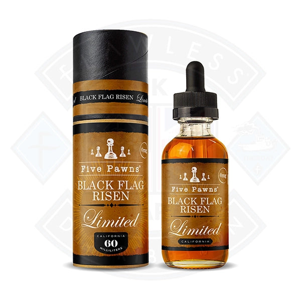 Five Pawns - Black Flag Risen 0mg 50ml Shortfill  Flawless UK Vape  Distribution Ltd