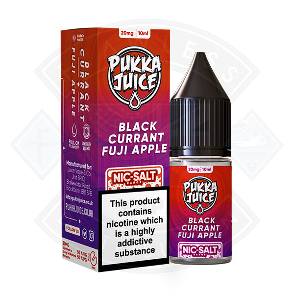 Pukka Juice Nic Salt Blackcurrant Fuji Apple 10ml E-liquid