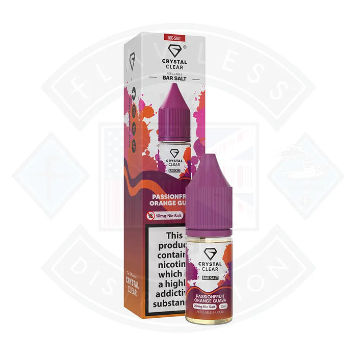 Crystal Clear Bar (10mg) Nic Salts 10ml