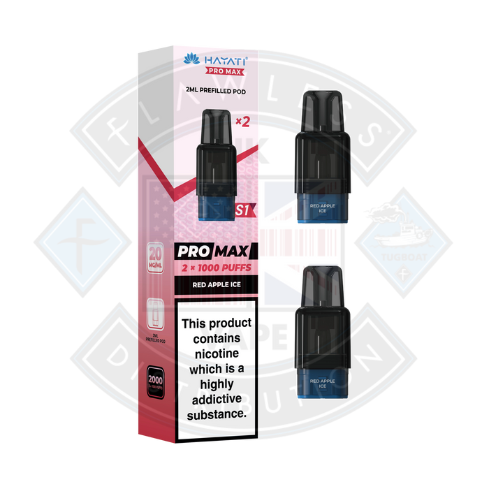 hayati pro max red apple ice Hayati Pro Max Eliquid - Red Apple Ice main image 1