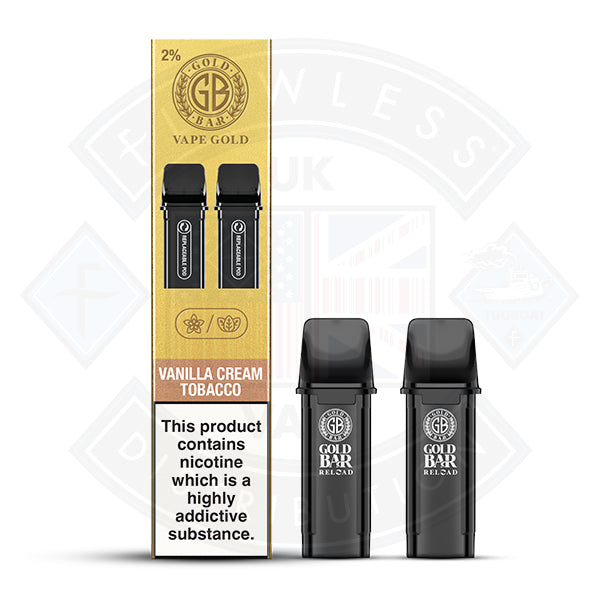 Gold Bar Reload Prefilled Pods 2packs