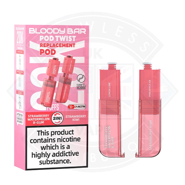 Bloody Bar Pod Twist 20K Prefilled Pods + Refill Containers