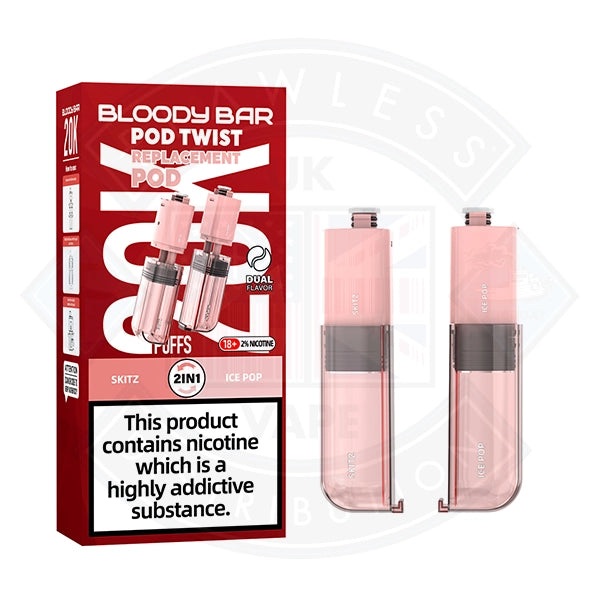 Bloody Bar Pod Twist 20K Prefilled Pods + Refill Containers