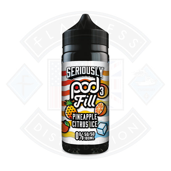 Doozy Vape Seriously Pod Fill 3 50/50 0mg 100ml Shortfill