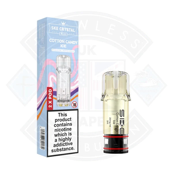 SKE Crystal Plus Prefilled Pods Flawless UK Vape Distribution Ltd SKE Crystal Plus Prefilled Pods Flawless UK Vape Distribution Ltd