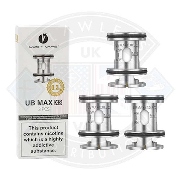 Lost Vape UB Max Replacement Coils 3pack Flawless UK Vape Distribution Ltd Lost Vape UB Max Replacement Coils 3pack Flawless UK Vape Distribution Ltd