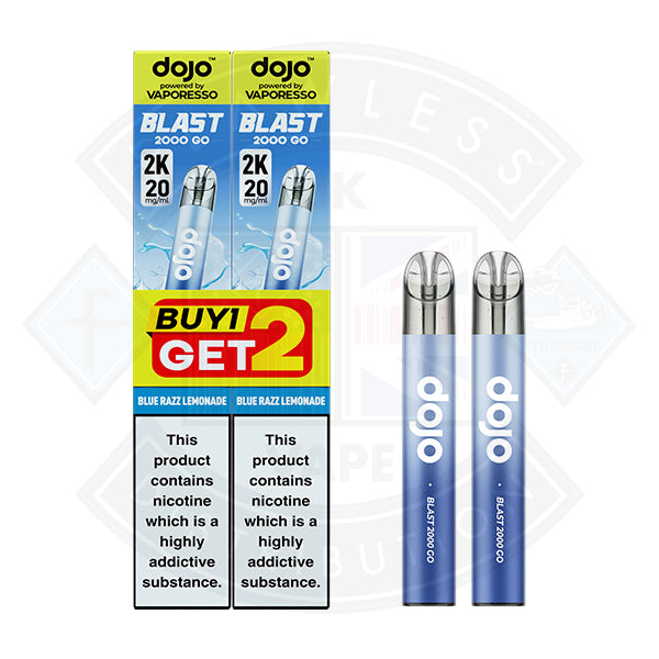Vaporesso DOJO BLAST 2000 GO TRANSPARENT KIT Bundle (20mg)