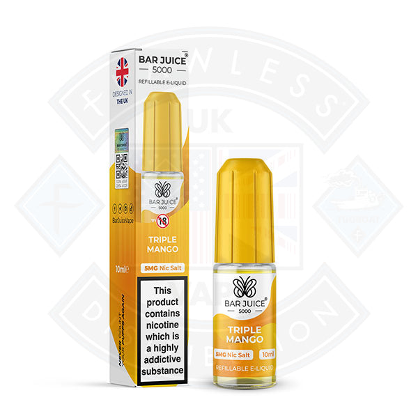 Bar Juice 5000 (5mg) - Nic Salt 10ml Flawless UK Vape Distribution Ltd Bar Juice 5000 (5mg) - Nic Salt 10ml Flawless UK Vape Distribution Ltd
