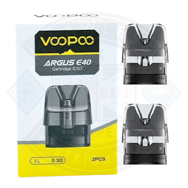VOOPOO Argus E40 Replacement Pod Cartridge (2pcs/pack) Flawless UK Vape Distribution Ltd VOOPOO Argus E40 Replacement Pod Cartridge (2pcs/pack) Flawless UK Vape Distribution Ltd