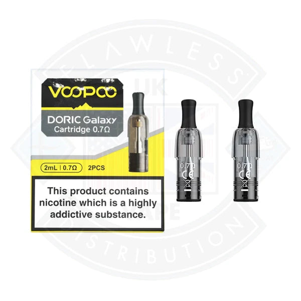Voopoo DORIC Galaxy Cartridge 2pcs Flawless UK Vape Distribution Ltd Voopoo DORIC Galaxy Cartridge 2pcs Flawless UK Vape Distribution Ltd
