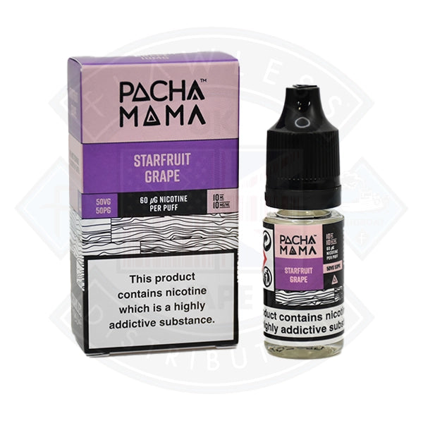 Pacha Mama Salts Starfruit Grape 10ml E Liquid