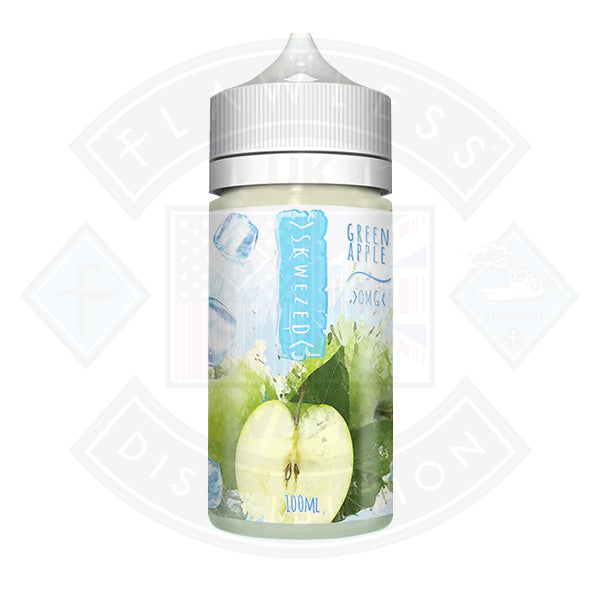 Skwezed - Green Apple Ice 0mg 100ml Shortfill