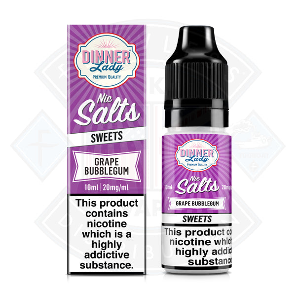Dinner Lady Nic Salt - Sweets - Grape Bubblegum 10ml