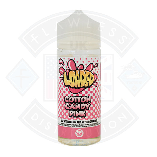 Loaded Cotton Candy - Pink  0mg 100ml Shortfill